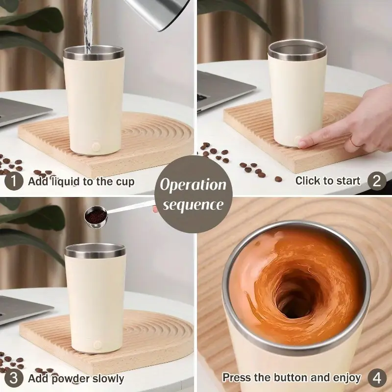 Colorful Automatic Coffee Stirring Mug
