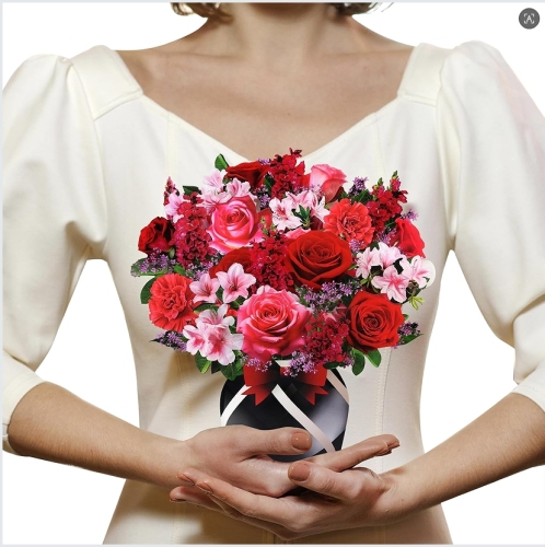 Paper Pop Up Cards Flower Bouquet 3D Rose Valentine's Day Greeting Cards Anniversary Birthday Get Well Gifts Crad for Women Girl