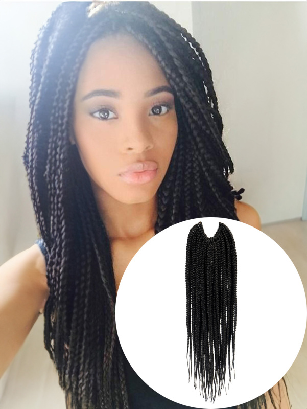 "FREETRESS-BRAID PRE-FEATHERED BOX BRAID 18""-1"