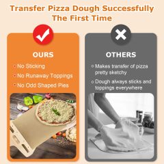 Magic Sliding Pizza Peel Shovel with Handle Non-stick Easy Transfer for Pizza Dough for Grill and Ovens