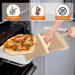 Magic Sliding Pizza Peel Shovel with Handle Non-stick Easy Transfer for Pizza Dough for Grill and Ovens