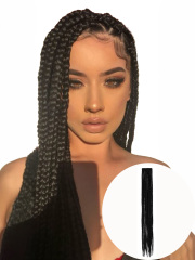 "3S THREE STRAND  Crochet Hair  Extensions Soft Synthetic Braiding Hair BOX BRAID PURE  24"""