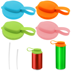 RUNDON Soda Can Lid, Reusable Can Sealing Lid with Straw | BPA-Free | Leak-proof Design | Suitable for all standard cans | Convenient drinking and environmentally friendly choice