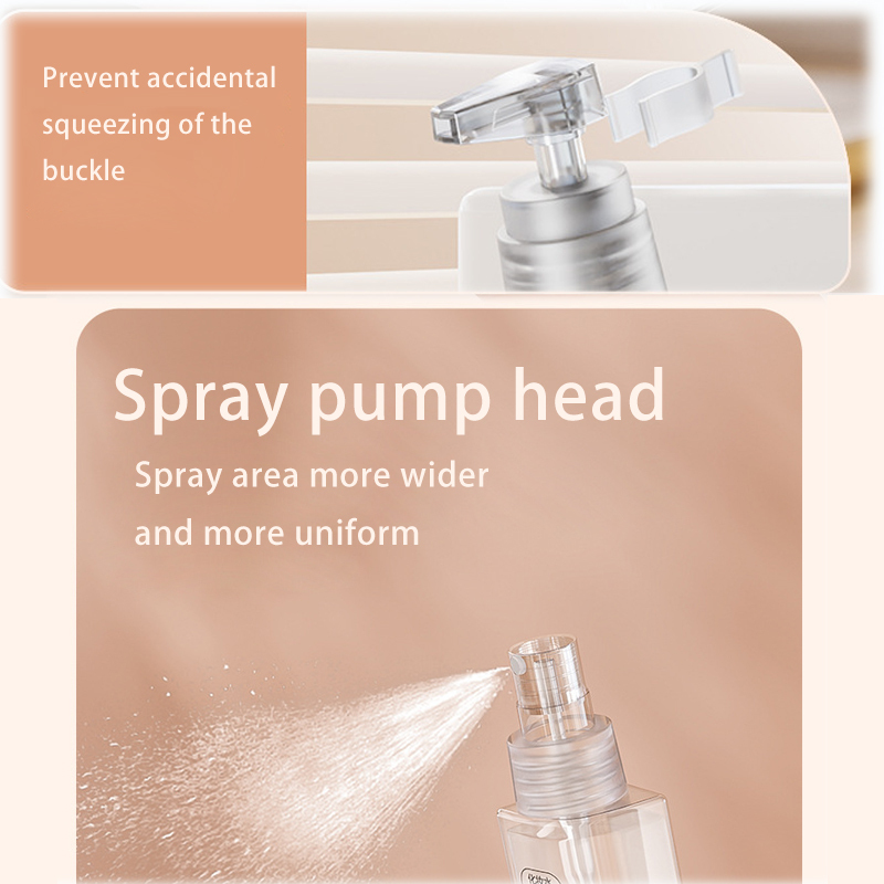 2Pcs package 4-in-one Travel Portable Dispenser Bottle（Color Random)