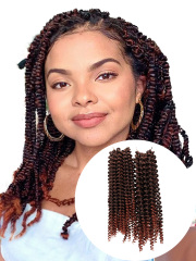 "Spring Twist Hair  Synthetic Fiber Braiding  Hair Extensions"