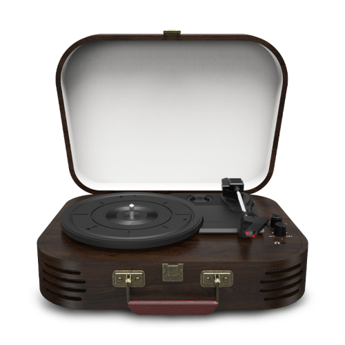 Record Player A3, Turntable, Record Player with 2 Stereo Speakers, Wireless 3-Speed 33/45/78RPM, Support Headphone Jack/USB/AUX-IN/RCA-Out/Recording