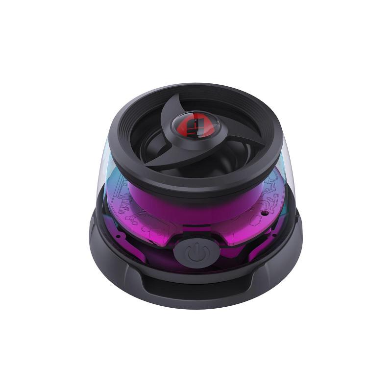 Magnetic Cyber Bluetooth Speaker Compact & Portable RGB Lights HiFi Sound with Deep Bass 6 Hours Playtime TWS Pairing Perfect for Outdoor & Home