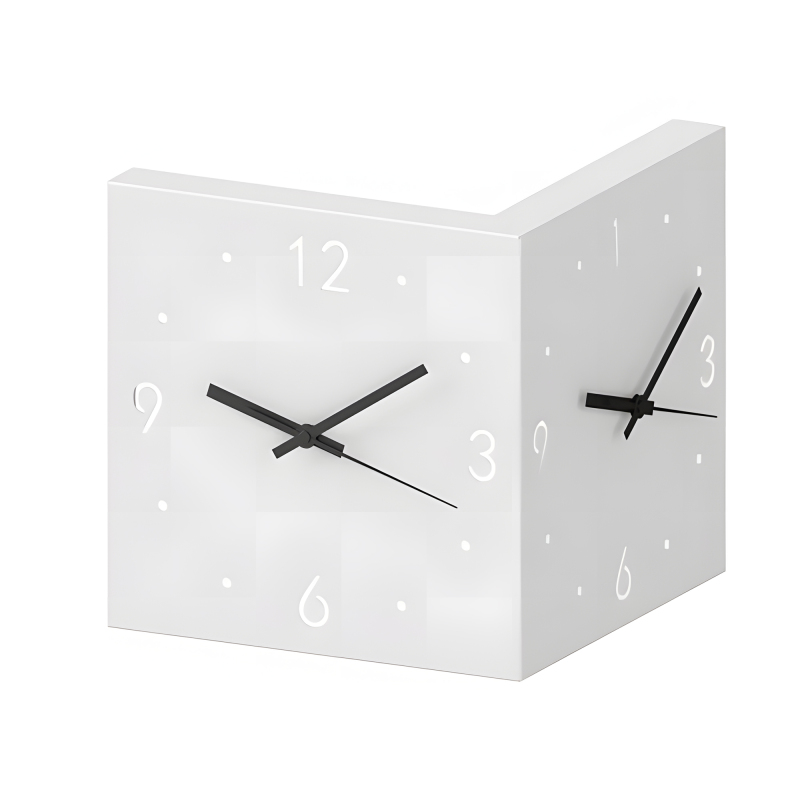 EP LIGHT Motion Sensor Backlit Corner Clock Wall Clock Iron Metal Clock Creative Gifts Wall decorations