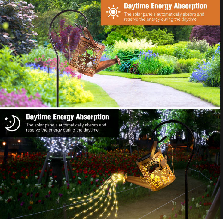 LED Watering Can Solar Light Strings, Solar Lights Outdoor Decorative Lamp, Solar Lantern Out