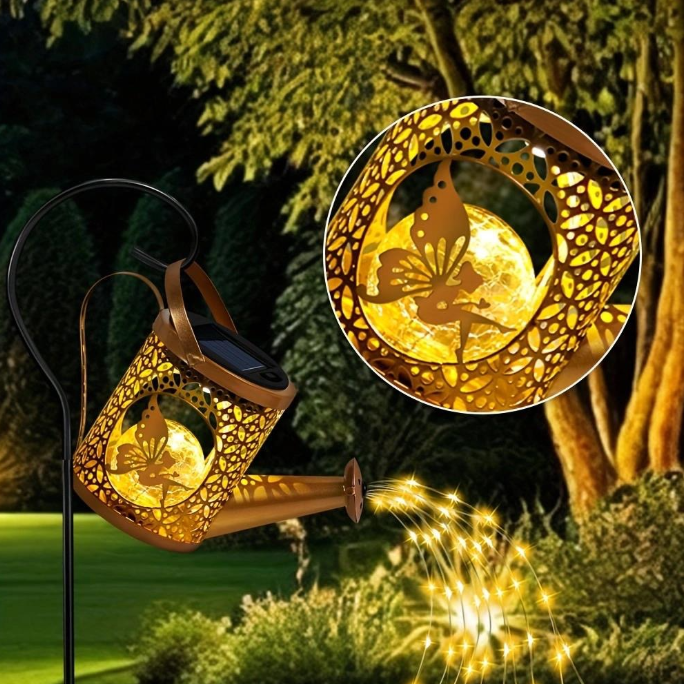 LED Watering Can Solar Light Strings, Solar Lights Outdoor Decorative Lamp, Solar Lantern Out