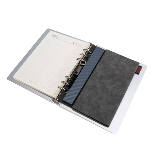 Solar Powered Notebook with Power Bank – Portable Journal with Built-in 2700mAh Battery, Type-C Charging, High-Efficiency Solar Panel, Eco-Friendly Travel Gift
