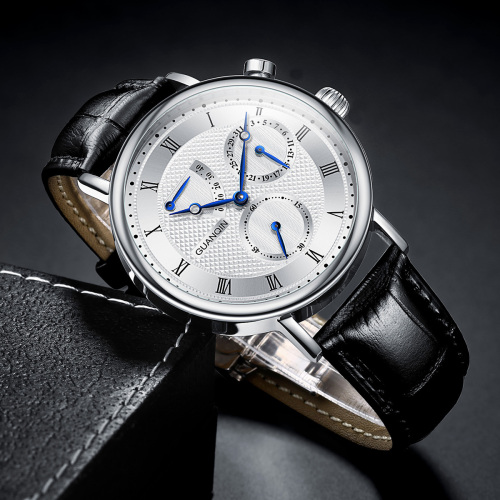 GuanQin GJ16273 fully automatic mechanical watch waterproof fashion tourbillon men's watch
