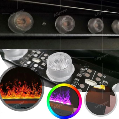 2025 new atomized fireplace embedded simulation false flame living room fireplace TV cabinet humidifier fireplace