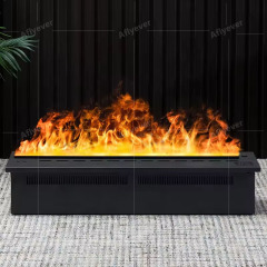 2025 new atomized fireplace embedded simulation false flame living room fireplace TV cabinet humidifier fireplace