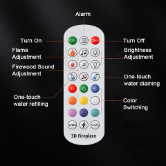 2025 new atomized fireplace embedded simulation false flame living room fireplace TV cabinet humidifier fireplace