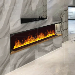 2025 new atomized fireplace embedded simulation false flame living room fireplace TV cabinet humidifier fireplace