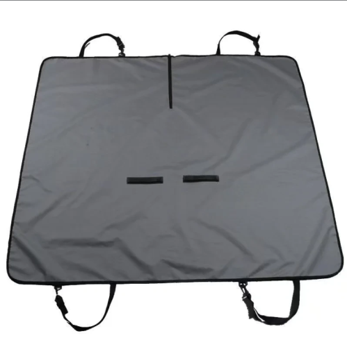 Extra large car cushion, portable protective pad with 4 handles, foldable travel gadget, interior dirt-resistant mat, waterproof, universal for dogs in the back seat.
