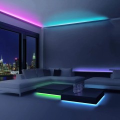 EP LIGHT 65.6 ft. LED Smart Strip Lights Remote Control App Control Party Holiday lighting