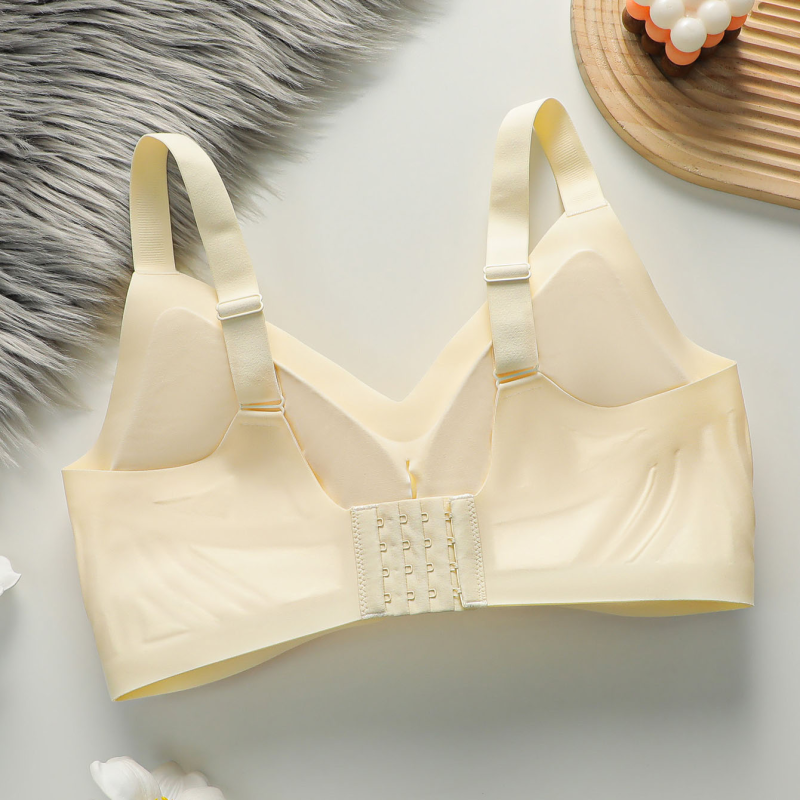 Plus Size Seamless Bra Anti-Sagging &amp; Push-Up Seamless Wirefree Bra For Women Removable Padded Adjustable Shoulder trap