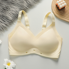 Plus Size Seamless Bra Anti-Sagging &amp; Push-Up Seamless Wirefree Bra For Women Removable Padded Adjustable Shoulder trap