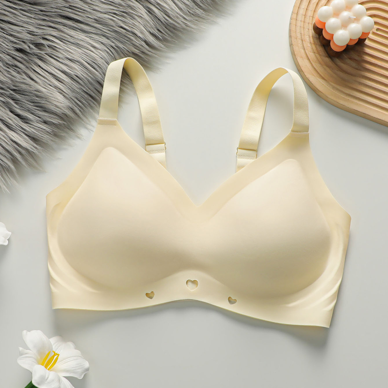 Plus Size Seamless Bra Anti-Sagging &amp; Push-Up Seamless Wirefree Bra For Women Removable Padded Adjustable Shoulder trap