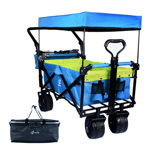 Collapsible Wagon Heavy Duty Folding Wagon Cart black blue green