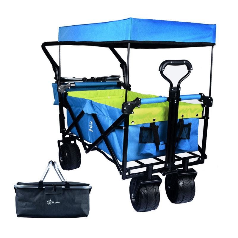Collapsible Wagon Heavy Duty Folding Wagon Cart black blue green