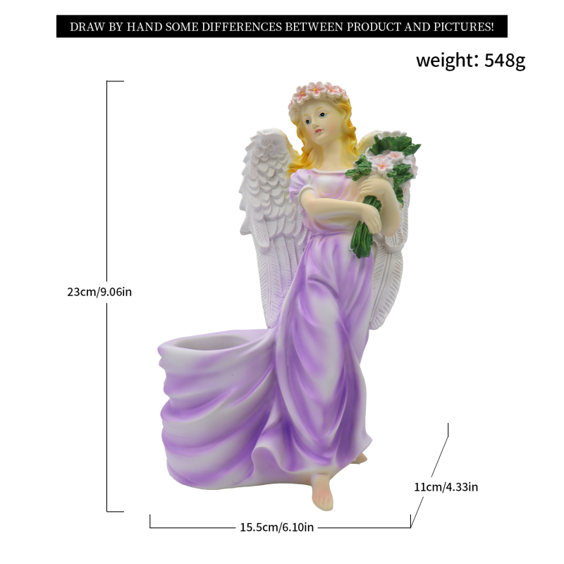 Purple Angel Flowerpot