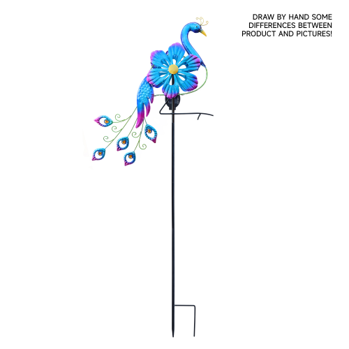 Peacock Windmill Ground Plug (Blue-Purple)