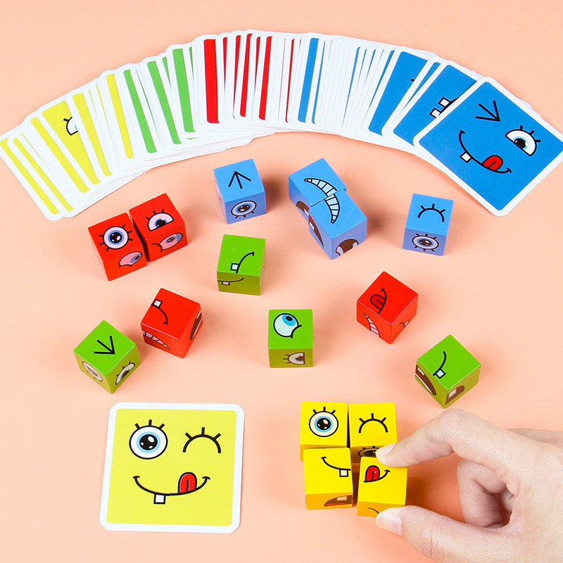Expression Puzzle, Face Changing Building Blocks