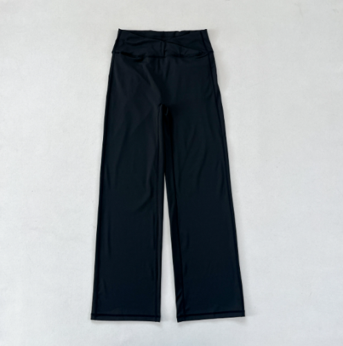 V-shaped Waist Peach Hip Yoga Pants, Women's Pocket Button Workwear Pants, High Waisted Hip Lifting Quick Drying Sports Pants