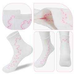 New arrival pink dot curve solid color ins cute all-match socks(Twelve pairs)