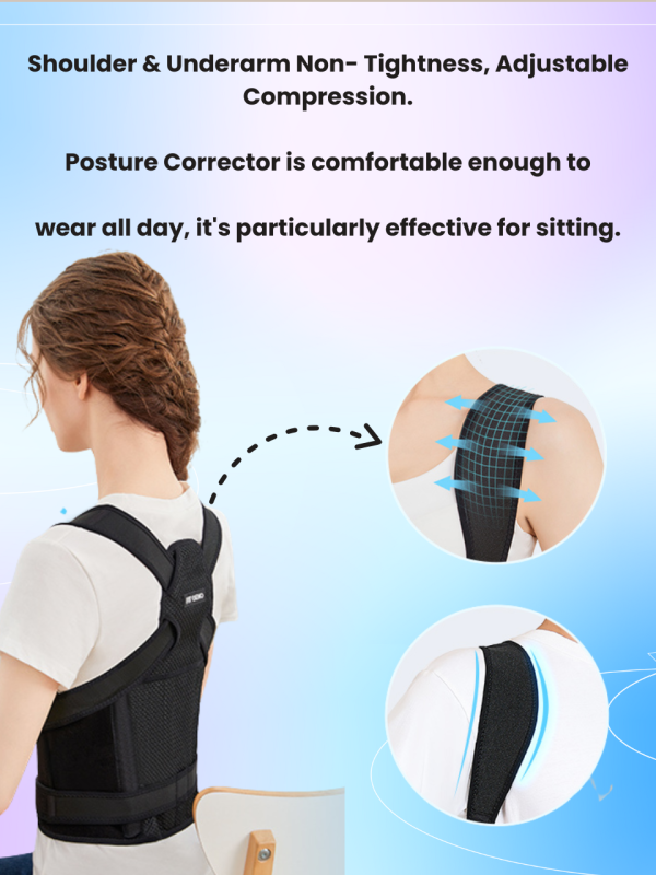 Cross-border Amazon humpback posture correction belt adult female posture adjustment open back beaut