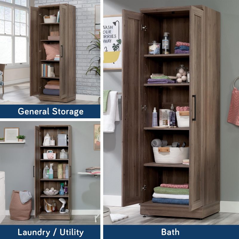 改Sauder HomePlus Two Door Storage Cabinet/Pantry Cabinet, Pacific Maple Finish