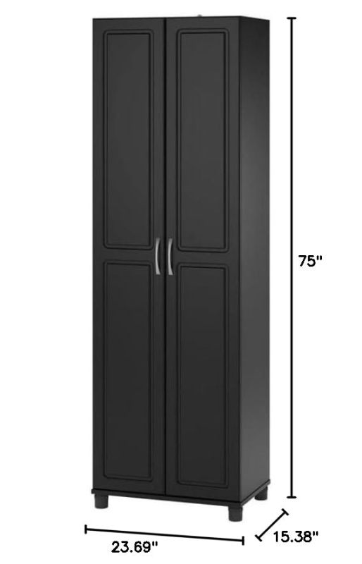 改SystemBuild Evolution Kendall 24" Utility Storage Cabinet - White