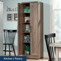 改Sauder HomePlus Two Door Storage Cabinet/Pantry Cabinet, Pacific Maple Finish