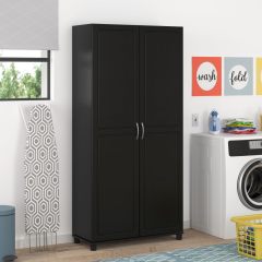 改Systembuild Evolution Kendall 36" Utility Storage Cabinet, Black