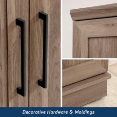 改Sauder HomePlus Two Door Storage Cabinet/Pantry Cabinet, Pacific Maple Finish