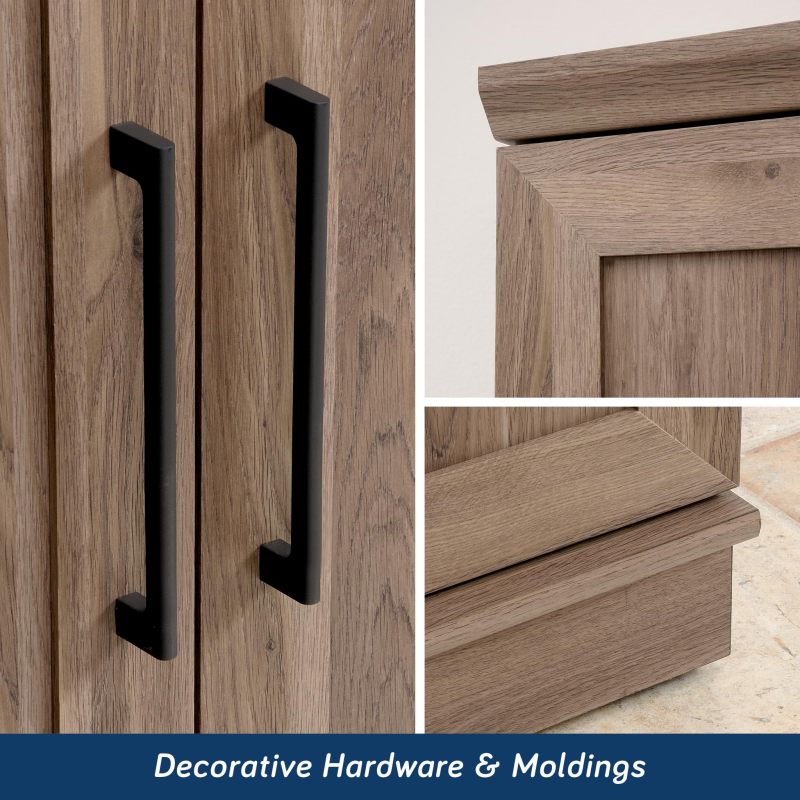 改Sauder HomePlus Two Door Storage Cabinet/Pantry Cabinet, Pacific Maple Finish