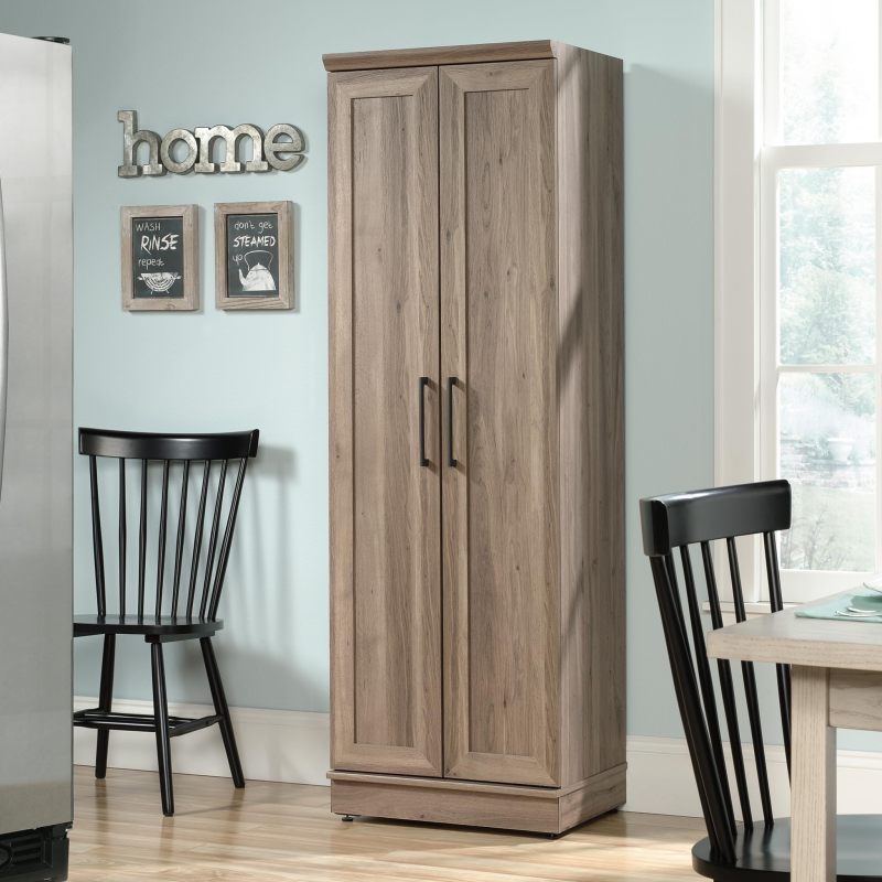 改Sauder HomePlus Two Door Storage Cabinet/Pantry Cabinet, Pacific Maple Finish