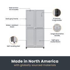 改Systembuild Evolution Kendall 36" Utility Storage Cabinet, Black