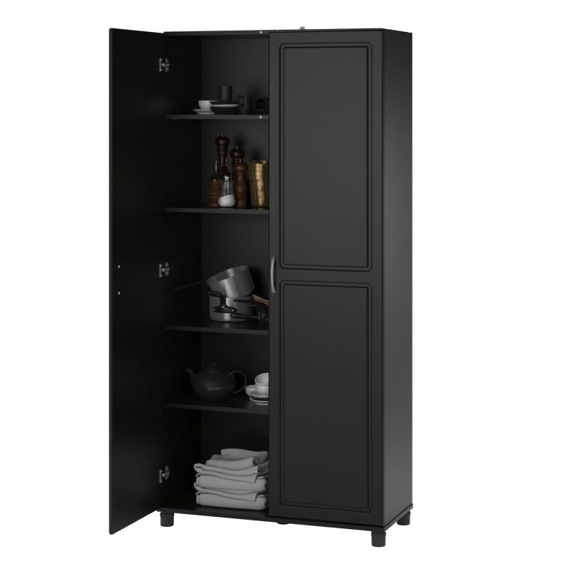 改Systembuild Evolution Kendall 36" Utility Storage Cabinet, Black