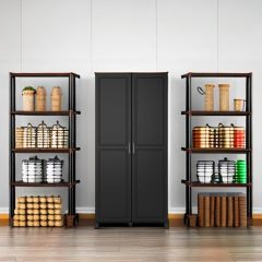 改Systembuild Evolution Kendall 36" Utility Storage Cabinet, Black