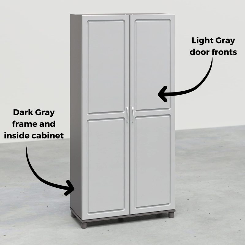 改Systembuild Evolution Kendall 36" Utility Storage Cabinet, Black