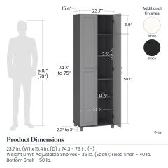 Evolution Kendall 24" Utility Storage Cabinet