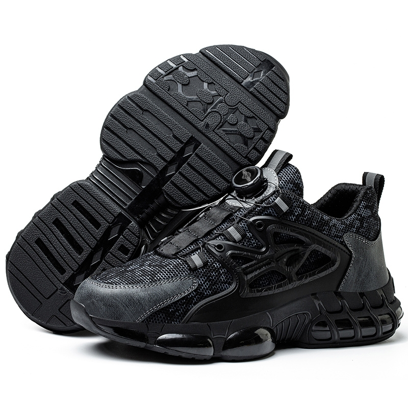 Rotating Closure Men's Breathable Safety Footwear with Steel Toe Cap, Rotating Closure ...