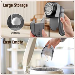 DBC Rechargeable Fabric Shaver,3-Speed Lint Remover for Clothes LED Display, 15000r/Min Powerful Motor, Large Shaving Head Lint Shaver for Clothes, 6-Leaf Blades, Lint Ball, Furniture, Fuzz