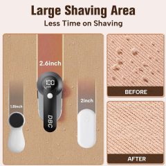 DBC Rechargeable Fabric Shaver,3-Speed Lint Remover for Clothes LED Display, 15000r/Min Powerful Motor, Large Shaving Head Lint Shaver for Clothes, 6-Leaf Blades, Lint Ball, Furniture, Fuzz
