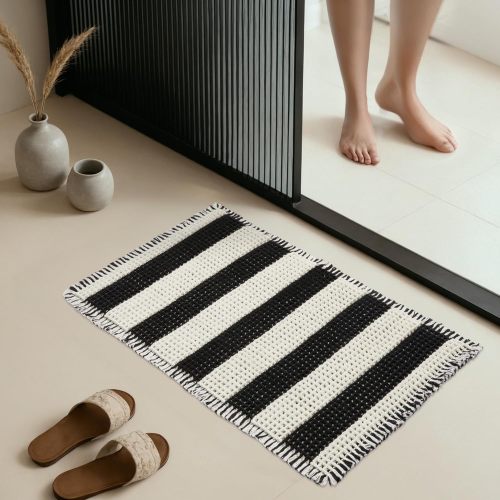 MatEssenz Machine Washable Nonslip Bathroom Rugs Quick Drying Water Absorbing Small Bath Mat for Bathroom Floor,20