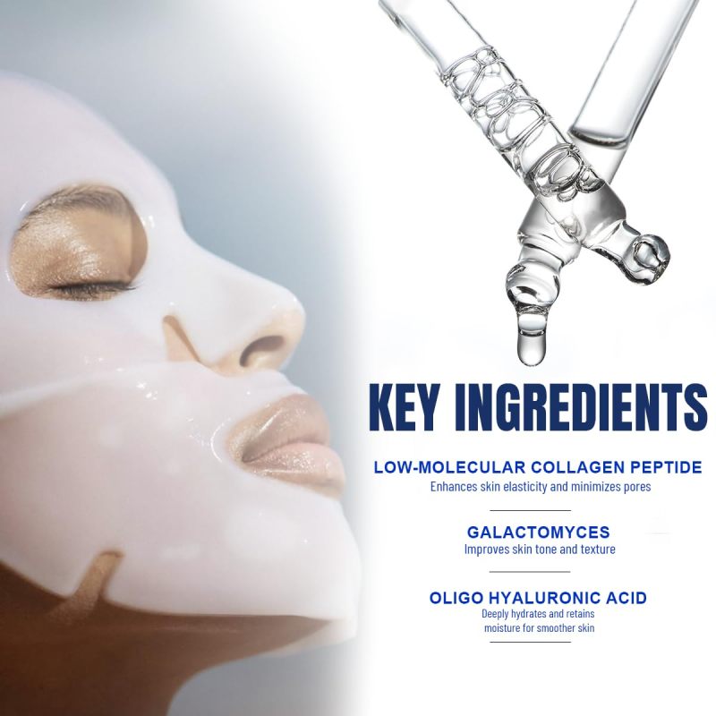 MMV Collagen Face Mask 4-Pack Bio-Collagen Real Deep Overnight Mask for Women’s Skincare Deep Hydration & Pore Tightening Facial Mask